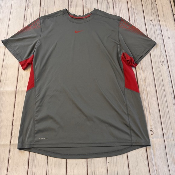 Nike Other - Nike Shirt Mens 2XL Gray Short Sleeve Dri Fit Trail Running Activewear